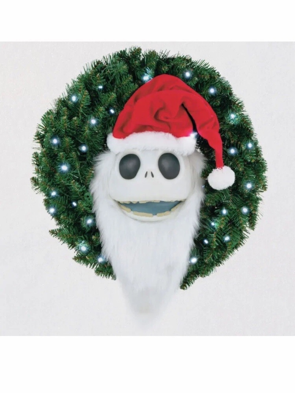 Disney Hallmark Jack Skellington Talking Wreath Nightmare Before Christmas